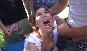 ashley blue gets gangbanged