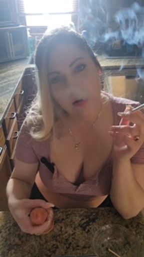 Faith smoking JOI  handjob