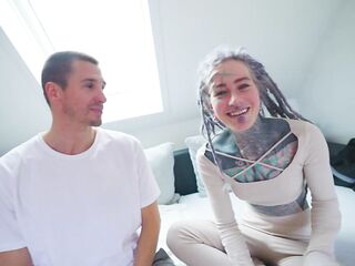 1ST Double Vaginal Penetration Three-some with Tattooed Babes - A POV Casting Experience - FMM