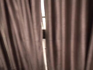 Neighbor come to bed with us but don't move too much to fuck on the sly.