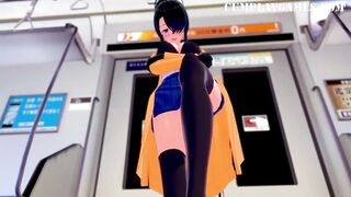 Stepmom's Super Sexy Friend Part four Female Domination Gf Turf Job on Empty Train