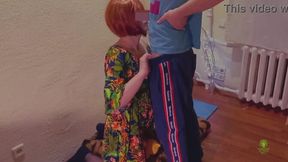 Secret stepson hookup with big butted MILF in the attic