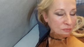 Amateur Blonde Mature Wife Enjoys Sex in Stockings