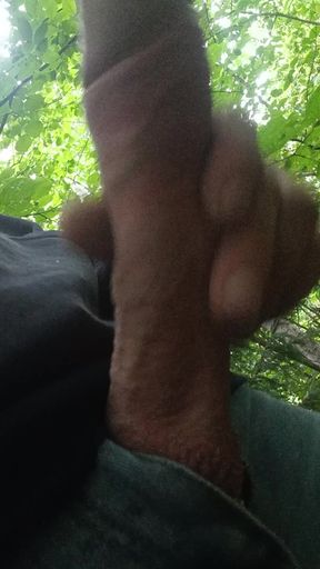 Cumshot at the Bus Stop