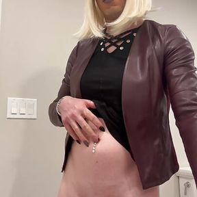 Femboy masterbating whike smoking