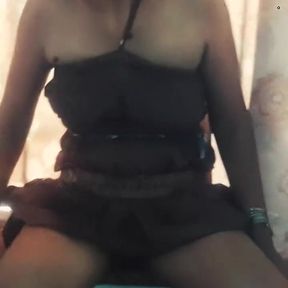 Stepmom Strips on the Bed for Me