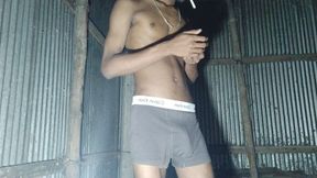 Hot boy smoking and show her big cock