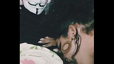Novinho levando a garganta profunda da Wanessa