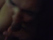 Latina milf lactando,tomando lechita