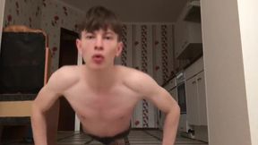 Evening Workout With Beautiful teen 18+ Boy Dominant With Gay Boy