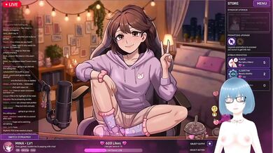 Horny VTuber Gamer Choked By Big Dick Hentai Gameplay