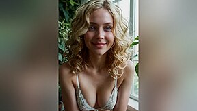 Sunlight filters through the glass as I spread my legs, hips thrust forward, wearing nothing but this sheer white lace teddy... wanna peek?
