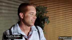 Kendra Cole Sinks Deep &mdash;  Cums Hard As She Takes Both