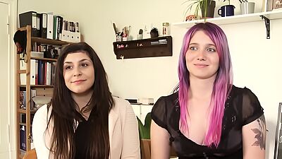 Ersties: Cute German students do it with lots of oil