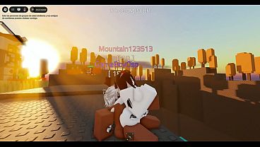 Follando a una desconocida en roblox