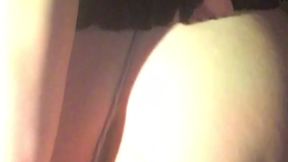 Big Ass White Girl Plays with Anal Plug and Lingerie