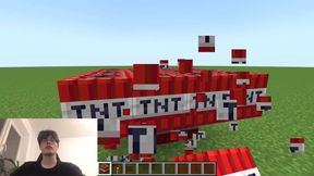 How to build and Blow up a Big Dick from TNT in Minecraft