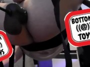 Je me gode avec la fuck machine de mon mec et le gode alien sinnovator (Bottomtoys)