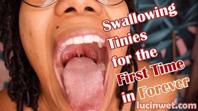 Swallowing Tinies for the First Time in Forever 1080p MP4 (No SFX)