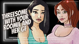 Threesome With Your Bicurious Roomie &amp; Her Girlfriend [Cucking Your Roomie] | Audio Roleplay