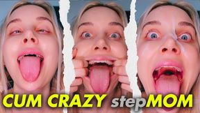 CUM CRAZY stepMOM - Ahegao Taboo Cum Facial - 4K Resolution