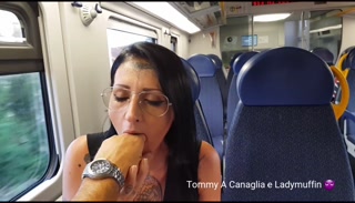 When the lady takes the train she wants to do it ...