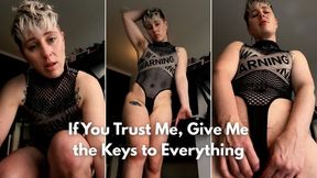 Show Your Devotion by Surrendering Your Logins - Transsexual Financial Domination POV - mental, verbal, manipulative - 720p mp4