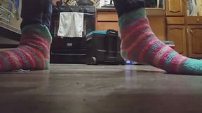 Chrissy candid fuzzy socks pt 2
