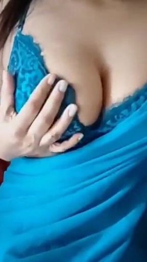 Sexy Girl Playing with Her Boobies