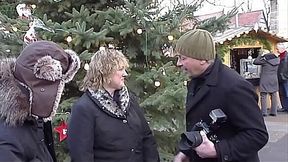 Cheating German Wife with Big Tits Gets Fingered at Casting