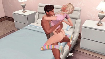 FUTANARI STEPSISTER SEDUCED STEPBROTHER FOR HARD ANAL SEX AND SWALLOWED A HUGE COCK (SIMS + ANIME HENTAI + SFM)