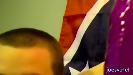 Sexy gay couple in threesome