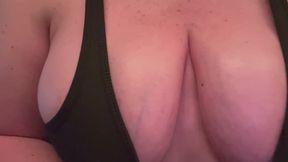 POV Sexy Black Tank Top & DDD Voluptuous Tits. I Can’t Help But to Play with My Sexy AF Tits! Gets Me Excited!