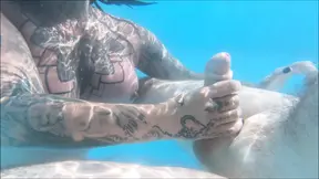 Underwater BJ Pool fun with the Creampies