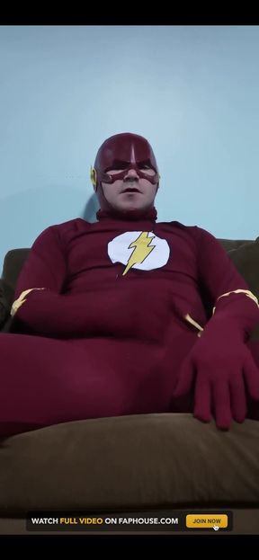 The Flash Cosplay Jerking off