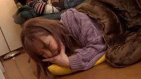 Desiring Gyaru Tries Prank But Ends Up Writhing Silently Underneath Kotatsu Heat