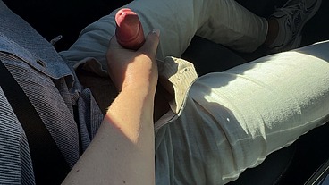 Full video - City Tour gone Wild – Risky Public Handjob, Blowjob and Doggy - Almost caught!