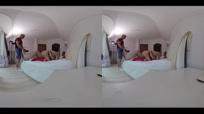 Lana Wolf'_s VR Gangbang Audition, Blonde Bombshell Double Penetrated!