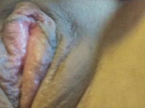 Changing my glittery clit jewelry