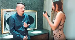 Belgian MILF caught jerking off her Dutch hubby