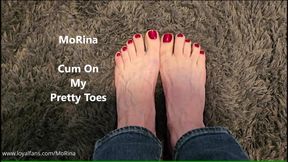 Cum on My Pretty Toes - MoRina Feet JOI cum countdown