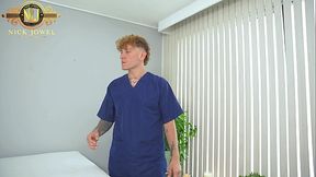 Husband fulfills fantasy with masseur and his wife