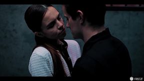 Sex Escape Room - Redhead gets Used like a Doll in Time Stop Freeze Fetish Porn