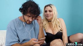 Stepmom Christie Stevens teasingly prompts stepson to work out harder