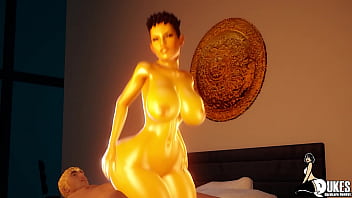 A golden succubus appears and fucks the first dick that she encounters