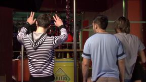 Two Horny Twinks Bareback Wildly in Empty Bar