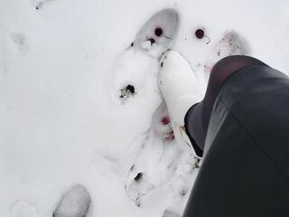 Stomping Cherries in the Snow
