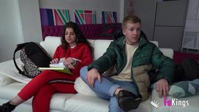 they come straight to us be at their first porno! chiki and her friend. young and crazy for fucking