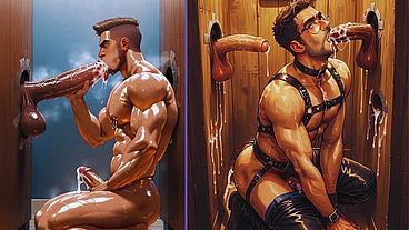 My ass was wonderfully fucked by several big-dicked guys at a BDSM club in Amsterdam! Anime Hentai Pinoy Gay Sex