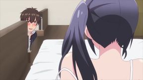 Yoasobi Gurashi fingering in her ass in front of his friend